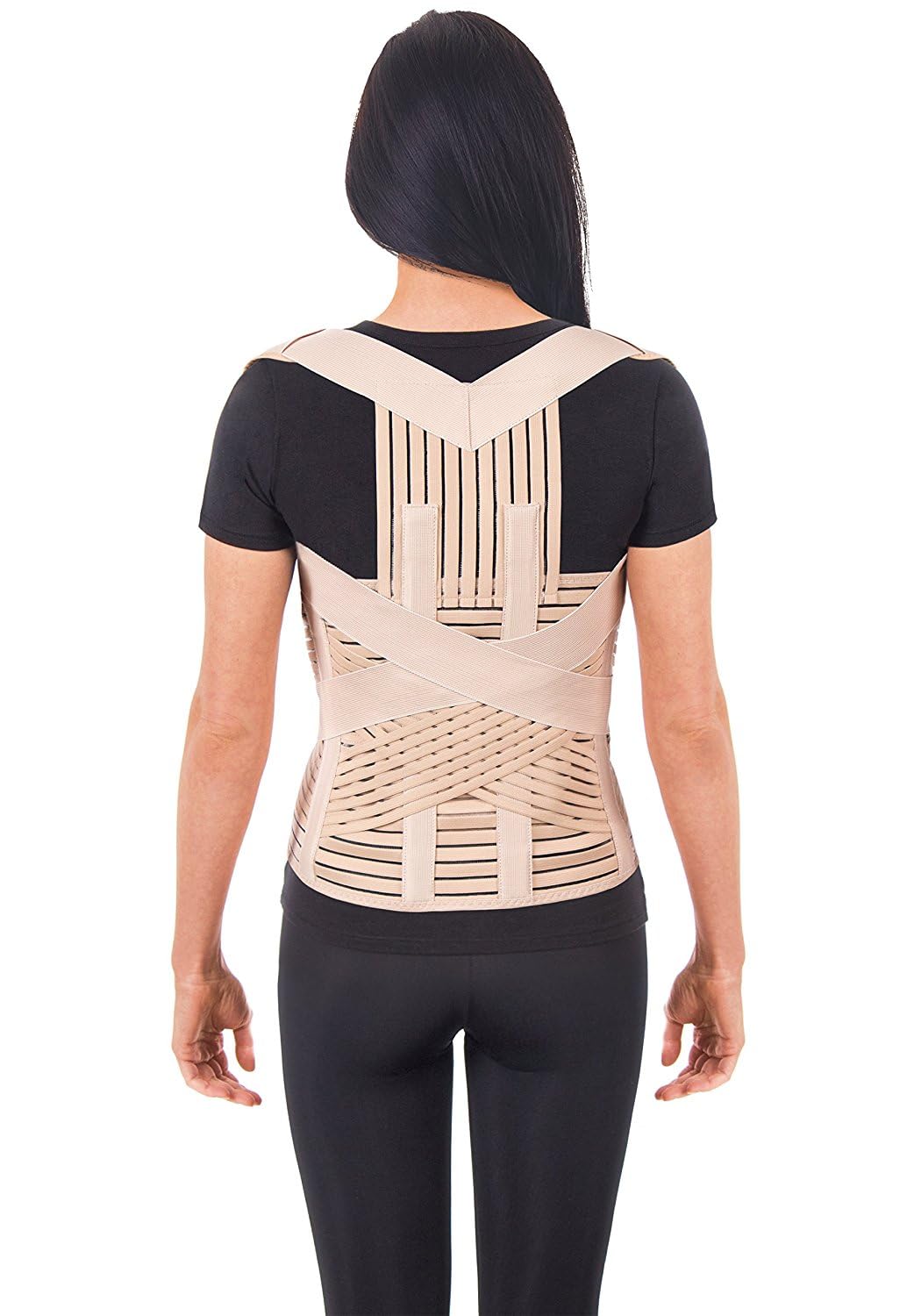 TOROS GROUP MANUFACTURE Breathable Posture Corrector Brace LUX ADJUSTABLE Lumbar Belt Dorsal Shoulders Clavicle Postural Orthopedic Support Upper and Lower Back Pain Relief X-Small
