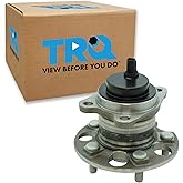 TRQ Front Rear Passenger Side Wheel Bearing & Hub Assembly with ABS Sensor Compatible with 2008-2013 Toyota Highlander