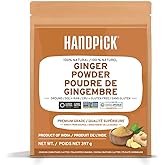 HANDPICK, Ginger Powder (397g/14oz) Raw Ground Ginger Root Powder from India in Resealable Zip Lock Pouch | Active Gingerol, 