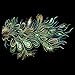 Hunulu DIY Craft Embroidered Sequins Peacock Cloth Feather Applique Sew Trim 60X35cm (Green)