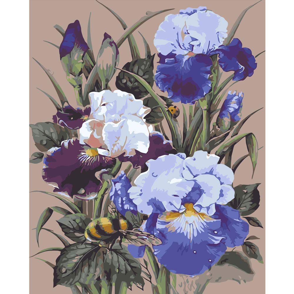 Paint by Numbers for Adults,DIY Painting by Numbers for Adults Beginner with Paint brushes Acrylic Pigment,Paintwork 16x20inch without Frame