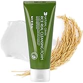 MIZON Rice Real Cleansing Foam Remove Dead Skin Hydrating Soothing Moisturizing Tone Correction Korean Skincare (150ml 5.07 fl oz)