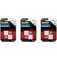 Scotch Removable Mounting Squares, 1 X 1 Inches, 16 Squares/package (3 Packages)