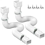 YOTODY 2 Pack Rain Gutter Downspout Extensions