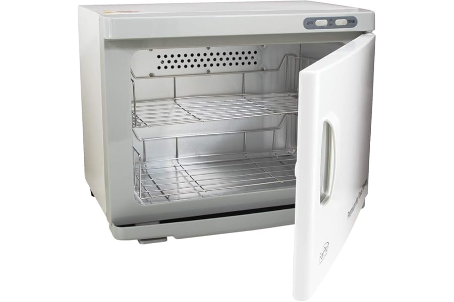 ForPro Professional Collection Premium Hot Towel Warmer, 23L Extra Large Capacity, Two Stainless Steel Racks, White