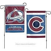 Wincraft NHL Colorado Avalanche Flag12x18 Garden Style 2 Sided Flag, Team Colors, One Size