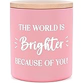 GoMelley Galentins Day Birthday Gifts for Friend Women - Inspirational Candle Lavender Scented, Thank You/Appreciation Gifts for Best Friend, Mom, Sister, Wife, Bosses, Teacher, Nurse, 10oz