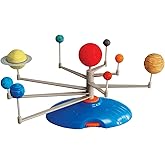 AmScope Kids Solar System Planetarium – Build-It and Paint-It DIY STEM Science Kit with Paint and Brush