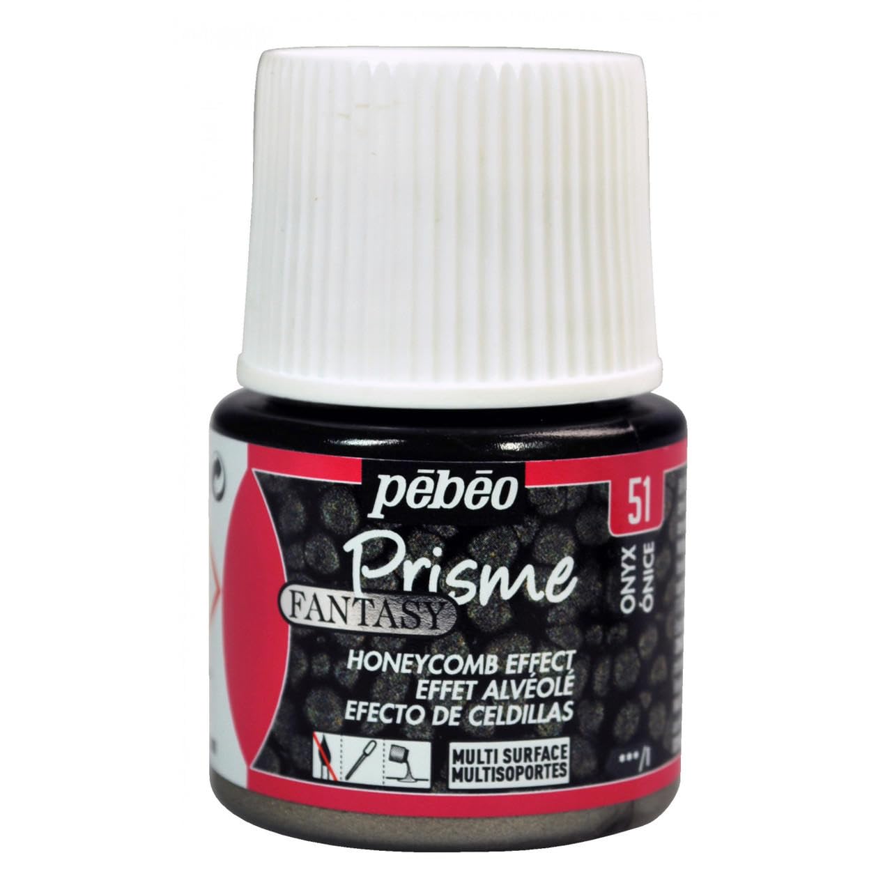 Pebeo 166051 45 ml Fantasy Prisme, Onyx, black