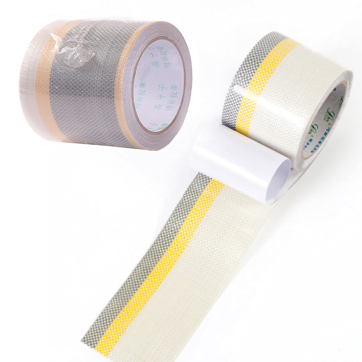 Smavles Tent Repair Tape 2 Rolls Repair Tapes Waterproof Patch Tape High Strength Fabric Tape Suitable for Patch Tent Awnings Gazebo(5cm,10cm)