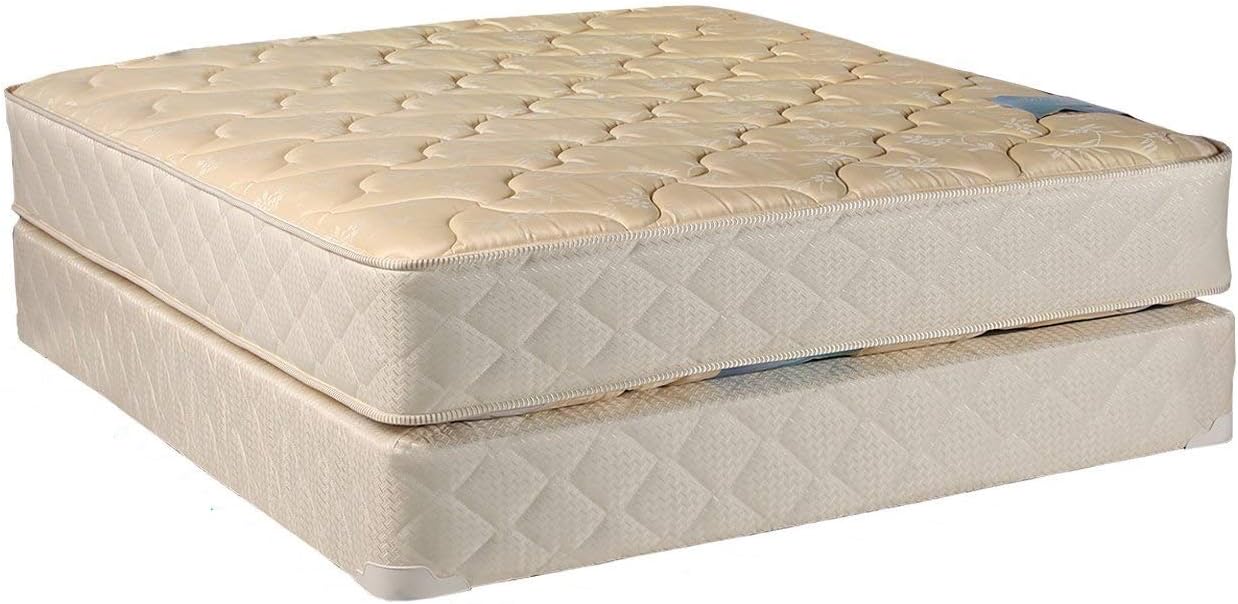 Chiro Premier Orthopedic (Beige Color) Full Size (54"x75"x9") Mattress and Box Spring Set - Fully Assembled, Good for Your Back, Long Lasting and 2 Sided - by Dream Solutions USA