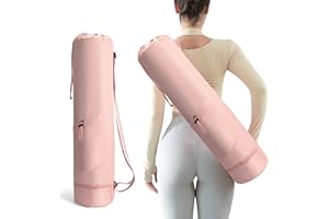 Zmarthumb Yoga Mat Bag, Yoga Bag with Adjustable Strap and Pockets for Women & Men, Lightweight Carrier for Yoga, Workout, Outdoor Use