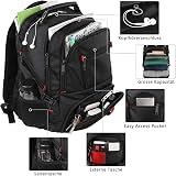 MATEIN 55L Extra Large Travel Laptop Backpack 18.4 inch Black Water Resistant view 3