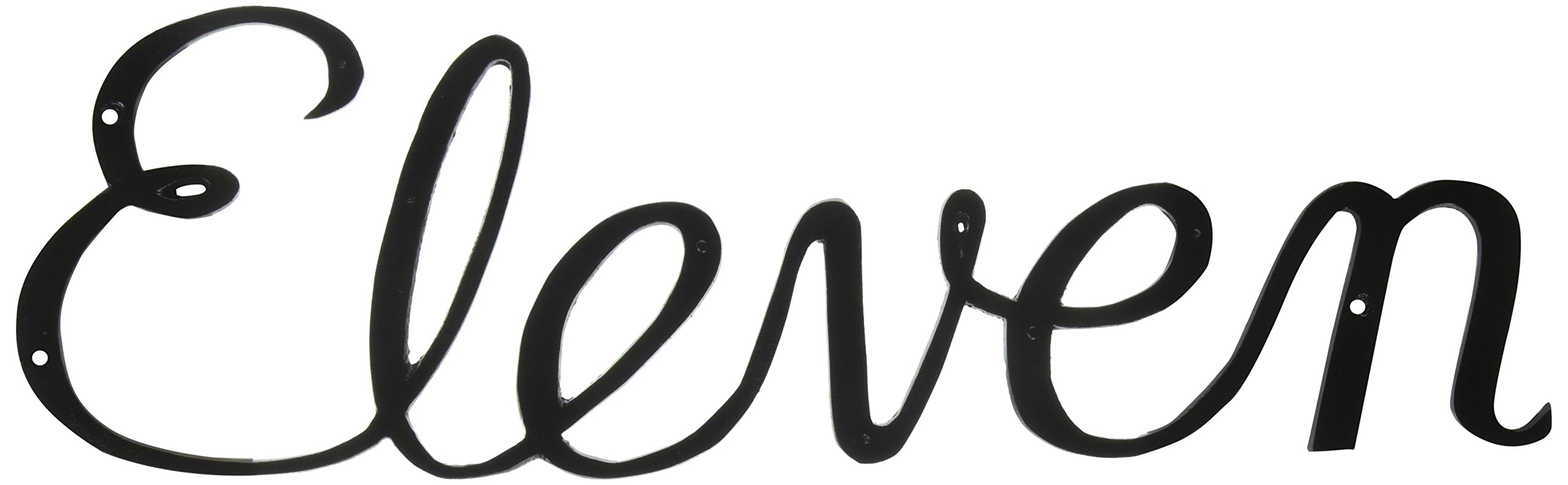 Montague Metal Products Large Script House Number, Eleven