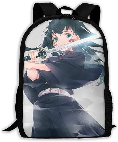 Amazon 鬼滅の刃 時透 無一郎 リュックbackpack サック イラスト 漫画 綺麗 二次創作 萌えグッズ かわいい 人物 バッグ メンズ レディース おしゃれ ファッション 遠足 散歩 お祝い 旅行 新学期 通気性抜群 シューズ バッグ