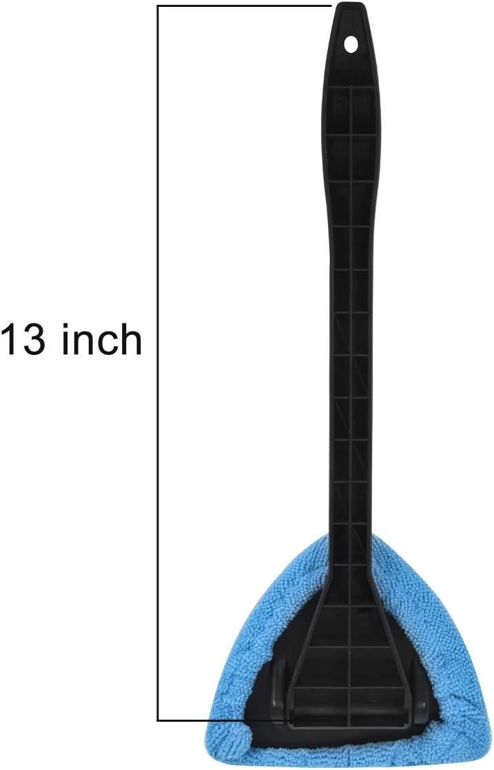 DEDC Car Windshield Cleaner Wipe Tool from Inside Window Glass Cleaning Tool for Home Bedroom with Long Handle Blue (1PC Windshield Cleaner): Automotive