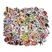 Random Sticker 200pcs Music Film Vinyl Skateboard Guitar Travel Case Sticker Door Laptop Luggage Car Bike Bicycle Stickers