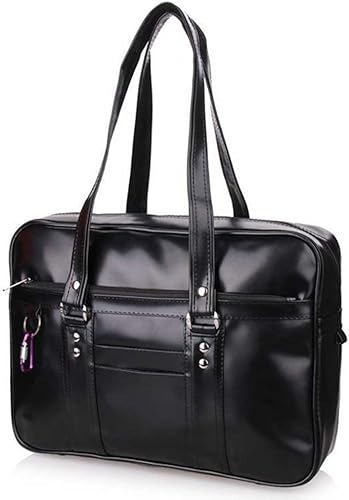 Amazon スクールバック 中高生 合皮 スクバ 高校生 通学バッグリュック ハンドバッグ 手提げスクールサブバッグ ブラック Updateclassic レッスンバッグ