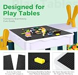 Lekebaby Classic Baseplates 12 Pack 10x10 32x32 Stud 100% Compatible Black view 4