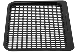 Carbon Steel Air Fryer Cooking Tray with Detachable Mesh Rack for Non-Stick Baking, Dishwasher Safe, 10x9 Inch