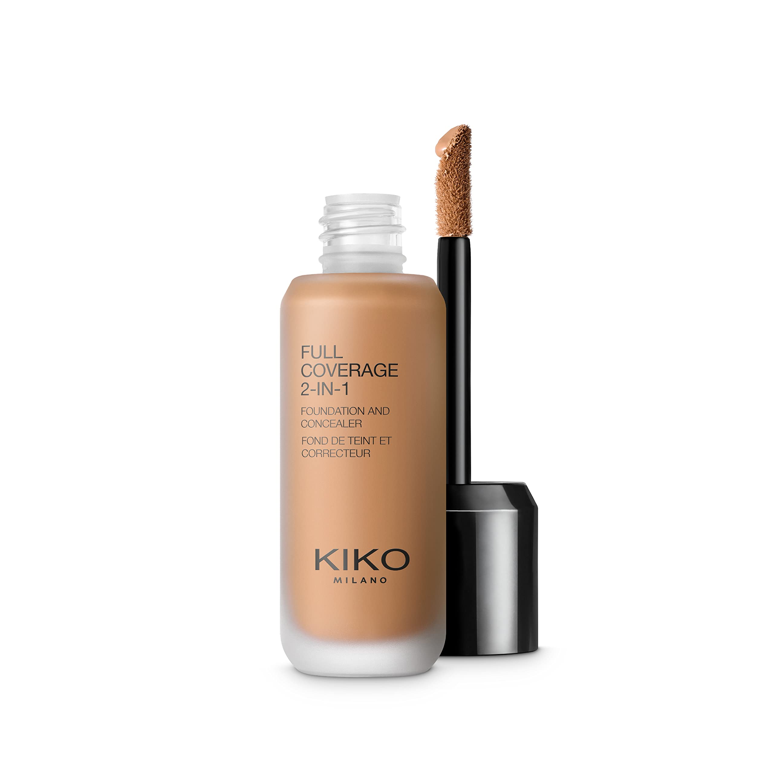 KIKO Milano Full Coverage 2 In 1 Foundation & Concealer| 2 In 1 Foundation And Concealer, Superior Coverage, WB105 - Warm Beige 105