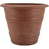 PSW ME36TC Western Weave Planter, 14 by 11.5-Inch, Terra Cotta Color