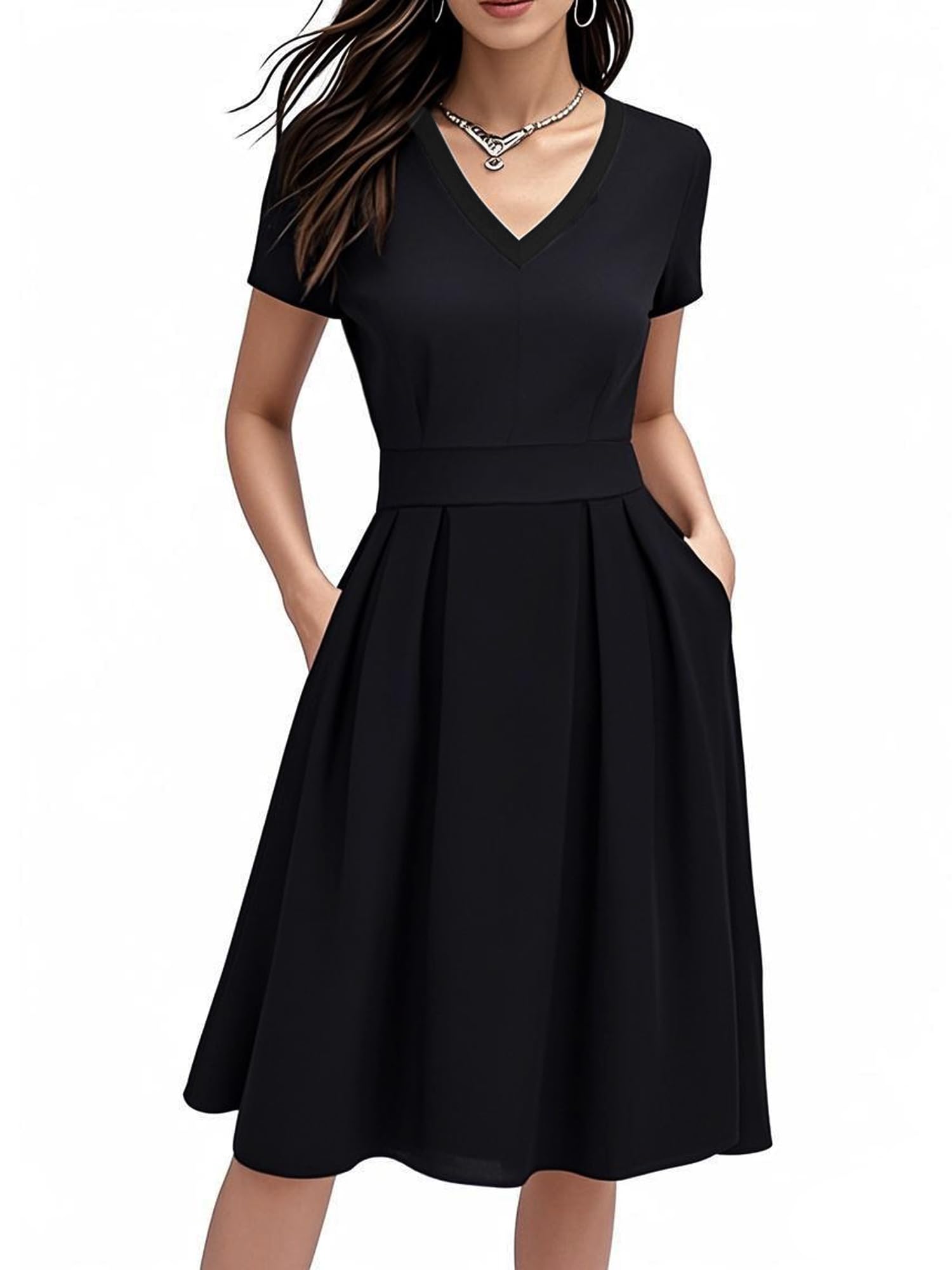 Photo 1 of ?Note The Clothes are Smaller Than The Normal Size ? Formal Black Dresses for Women Elegant Pretty Cocktail Graduation Homecoming Party Special Occasion Dinner Concert Dresses S295 Black L