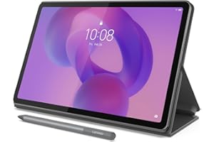 Lenovo Idea Tab - College Tablet - 11″ 2.5K IPS Touchscreen Display - 90Hz - MediaTek Dimensity 6300-4 GB Memory - 128 GB Storage - Integrated Arm Mali-G57 MC2 Tab Pen and Folio Case