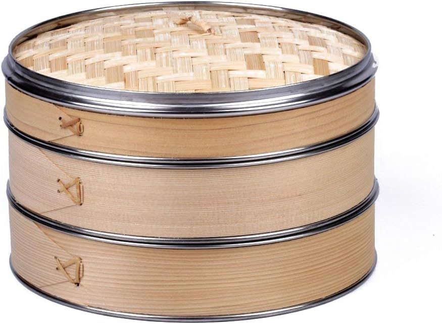 HUANGYIFU Handmade 612Inch Wooden Steamers with Stainless