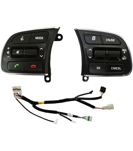 Botón Control Crucero Para Volante Hyundai Kona/Encino - Repuesto Multifunción, Compatible 96720-J9110/J9000