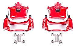 Power Stop Front S5034 Pair of High-Temp Red Powder