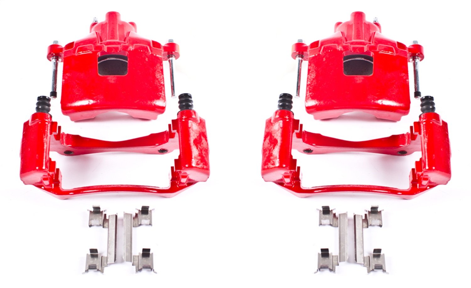 Power Stop Front S5034 Pair of High-Temp Red Powder