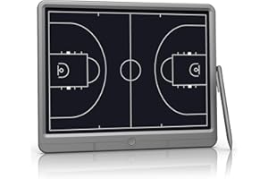 eboard Electronic Basketball Coaching Board LCD Screen Basketball Advanced Tactical Coaching Board with Stylus Pen Basketball Marker Board for Training Equipment for Coaching and Game Planning