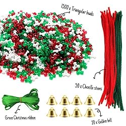 Hifunwu 1570 PCS Christmas Beaded Ornament Kit