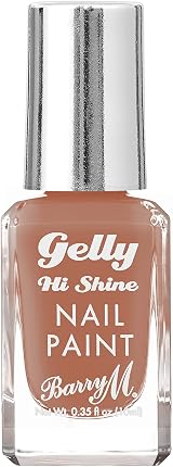 Barry M Gelly Nail Paint Nude Café au Lait Gel-Like Finish