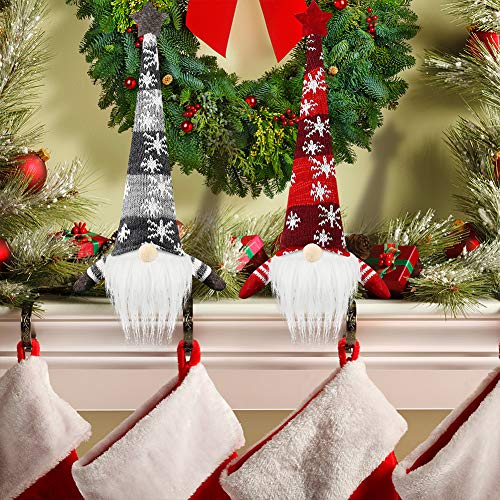 1Tomte Swedish Plush Santa Gnome, Handmade Scandinavian Tomte Santa Scandinavian Gnome Plush Heart for Christmas Santa Decoration Table Decor