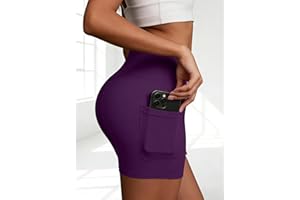 Women Yoga Shorts High Waist Workout Shorts 2026 with Pocket Athletic Biker Shorts Stretch Fitness Running Gym Shorts