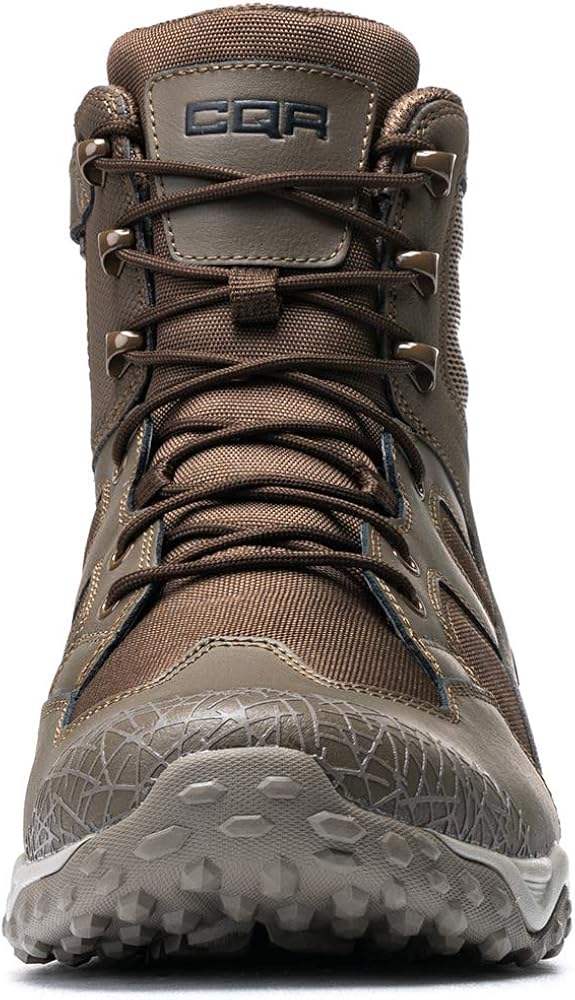 CQR Men's Military Tactical Boots, Water Repellent Lightweight Mid-Ankle Combat Boots, Durable EDC Outdoor Work Boots: Shoes