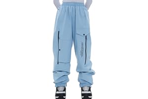 HIGH EXPERIENCE Ski Pants Snow Snowboard Pants Waterproof Insulated Baggy Windproof Hiking Winter Warm for Men Women