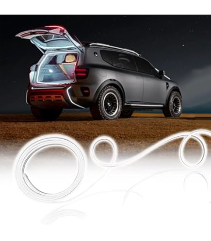 Bande LED Dynamique Pour Coffre De Voiture - Effet Fluide, Découpable, Étanche, Bleu, 158 Pouces