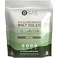 Taha Health & Nutrition Natural Unflavored Whey Protein Isolate, 30g Protein, 7.9g BCAAs, 4.3g Leucine | New Zealand Grass-Fed, Free-Range Dairy | Gluten & Soy Free, Keto, Kosher | 2LB, ~26 Servings