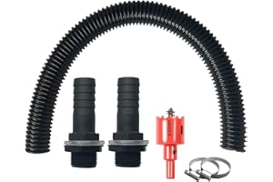 BETAM Gutter Diverter for Rain Barrel, Suitable for Connecting Two Faucets, Buckets, and Water Tanks, Rain Barrel Diverter Kit No Need for Sealing at Low Flows During Dry Periods