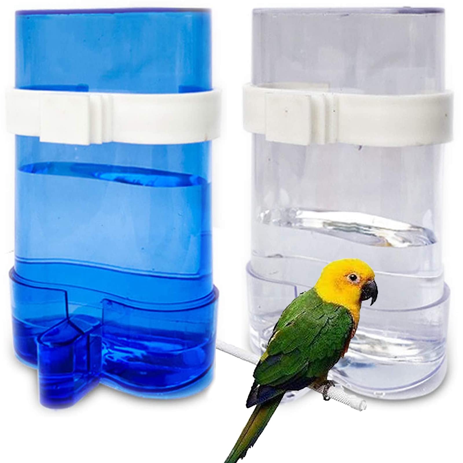 Birds Automatic Water Dispenser Parrots Feeder Parrot Water Dispenser Drinker and Feeder Parrot Feeder Feeder Bowl for Birds Budgies Cockatiels Parrots