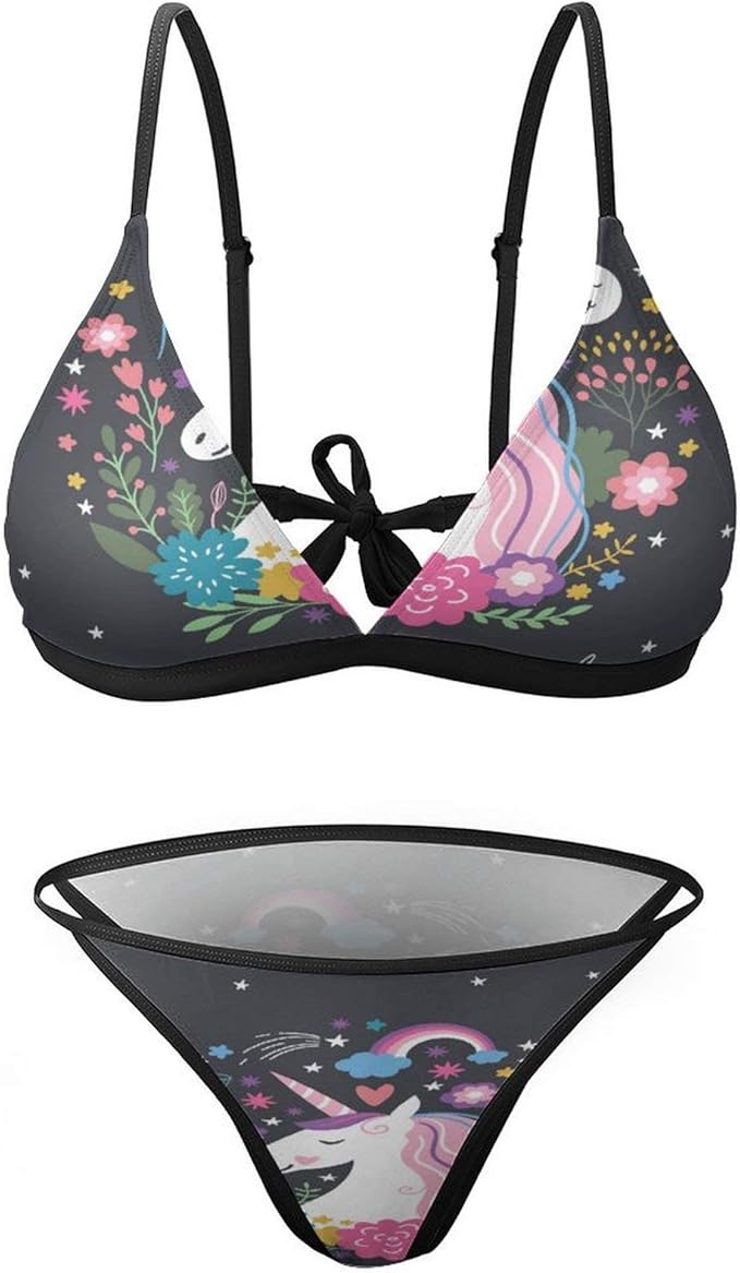 Unicorns are Real Sexy Swimwear 2 Piece Bathing Suit Beach Bikini Set
