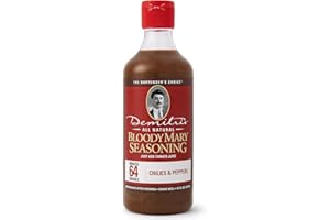 Demitri's Bloody Mary Seasoning Chilies & Peppers - Spicy Bloody Mary Mix - Concentrated Mixer - Bold Rich Flavor - Perfect for Home Brunch Parties & Cocktails - 16oz Bottle (Pack of 1)