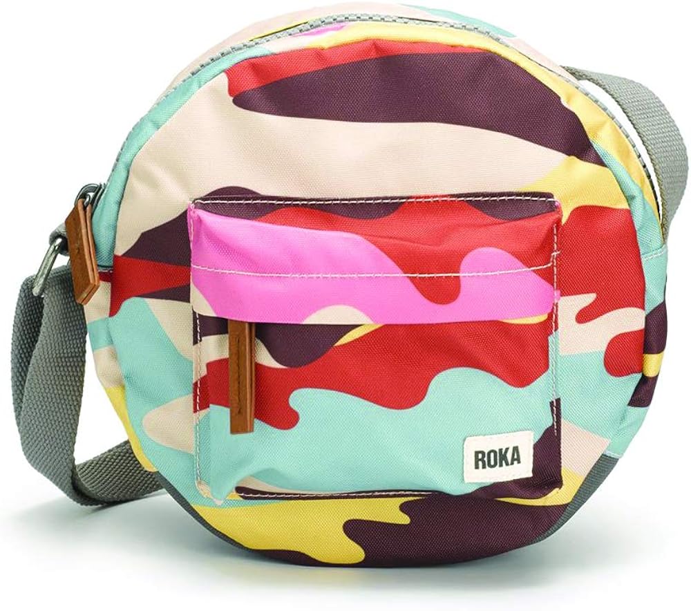 Roka Paddington B Small Cross Body, Retro Camo Sustainable bag Retro