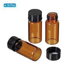 PATIKIL 5mL Glass Vials with Screw Caps, 16Pcs