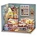 Flever Dollhouse Miniature DIY House Kit Creative Room With Furniture and Cover for Romantic Artwork Gift(Reunion With Happiness)