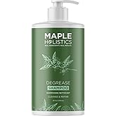 Maple Holistics Clarifying Shampoo for Oily Hair and Scalp - Deep Cleansing Shampoo Build Up Remover with Rosemary Oil - for Greasy Hair & Scalp - Vegan Color Safe Sulfate & Paraben Free (25 Fl Oz)