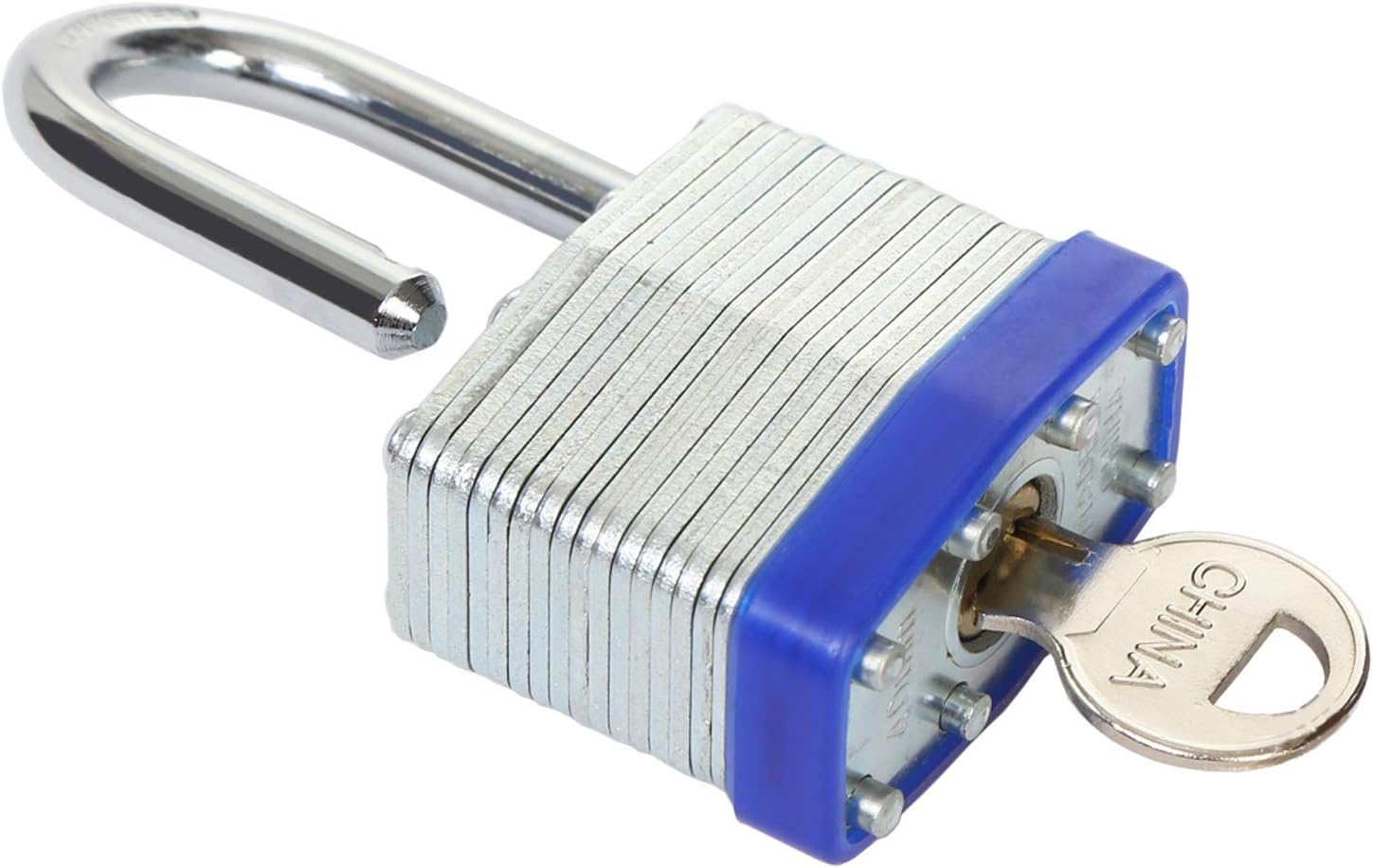 SEPOX® 2Pack Heavy Duty Padlock Keyed Alike, 40MM Laminated Steel Lock Body, 60MM Extra Long Shackle - Image 3